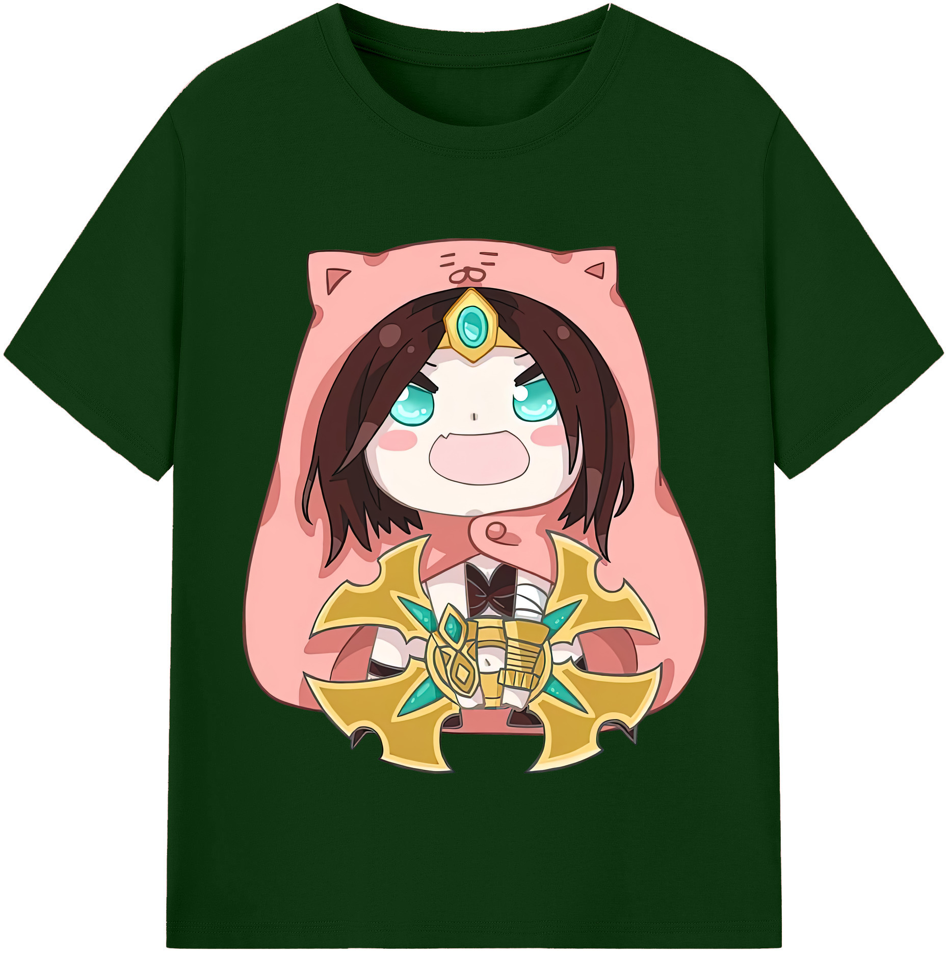 リーグ・オブ・レジェンド League of Legends LOL 綿100％半袖Tシャツ（フロントプリント）